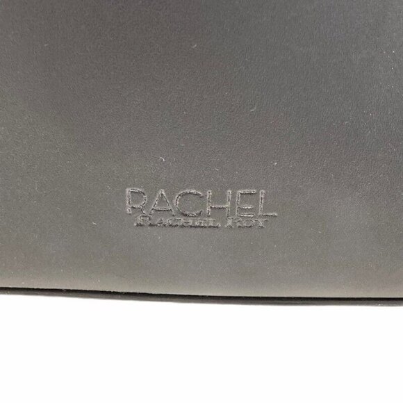 Rachel Roy Womens Bucket Bag Black Leather Magnetic Snap Drawstring Sling NEW - Picture 5 of 6